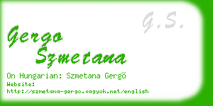 gergo szmetana business card
